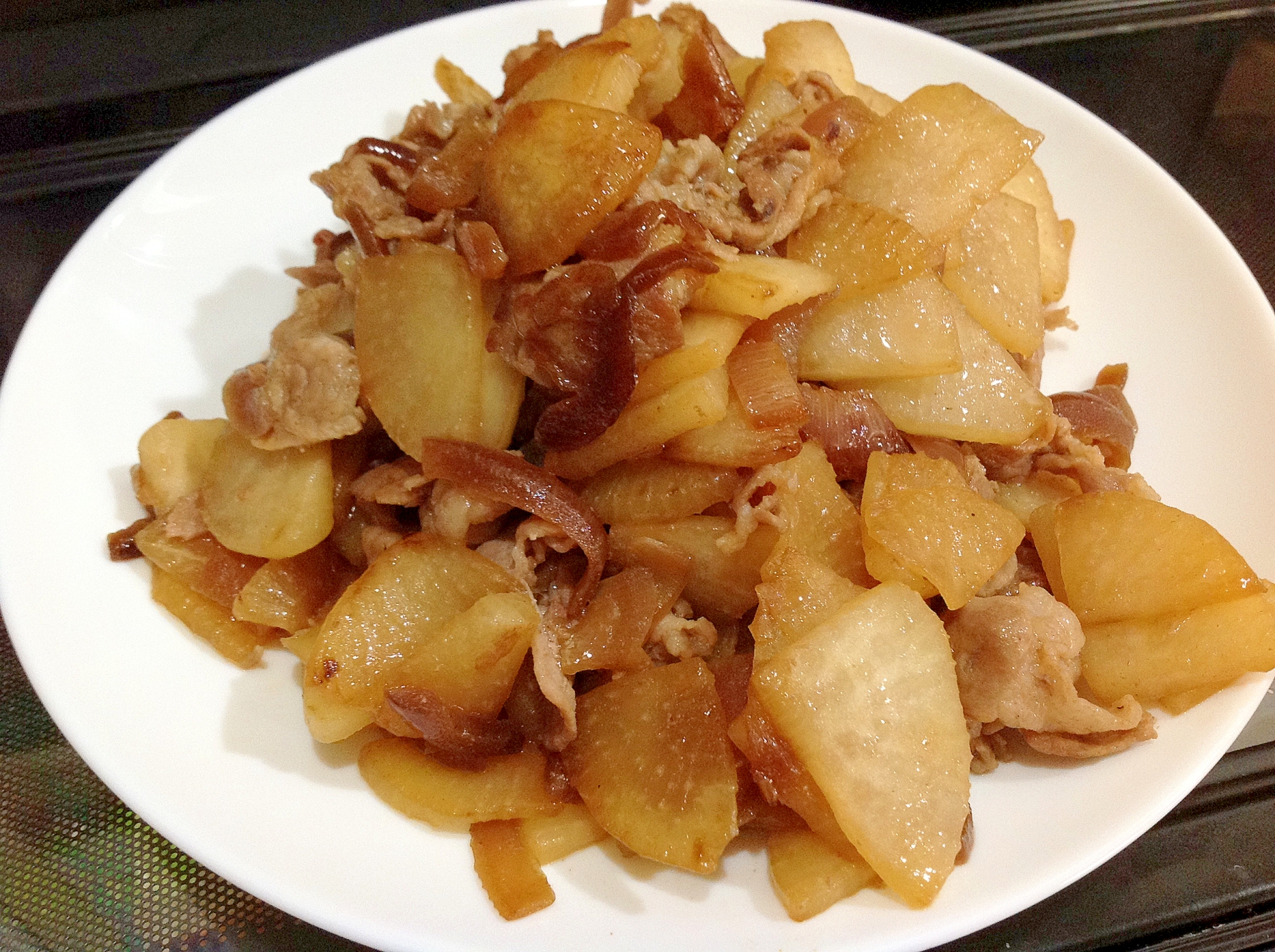 生姜焼きのタレで簡単豚大根 大根使いきり 丼でも レシピ 作り方 By Marie 777 楽天レシピ