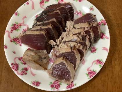 鰹のたたき☆新玉葱のスライス添え