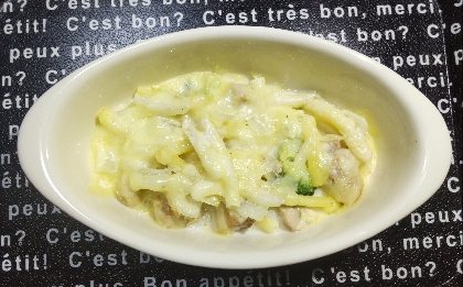 チキンとほうれん草のグラタン