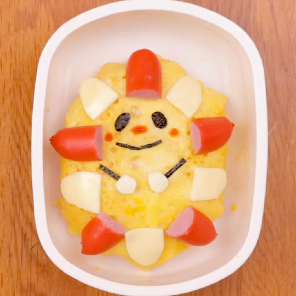 おうちで簡単！サンサンオムライスお弁当