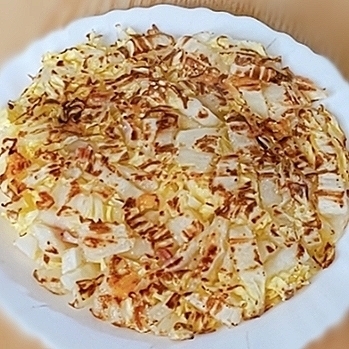フライパンで簡単♡白菜とベーコンのチーズ焼き