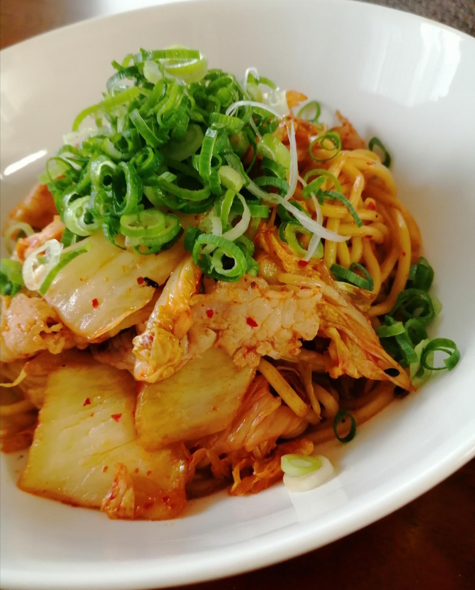 【腸活におすすめ】豚キムチ焼きそば