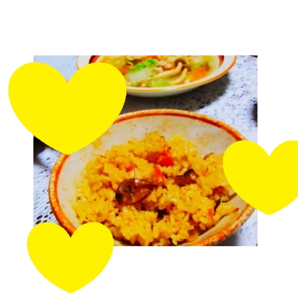 はゆのごはん様、ケチャップライスを作りました♪
とっても美味しいレシピ、ありがとうございます！！
良い夜をお過ごしくださいませ☆☆☆