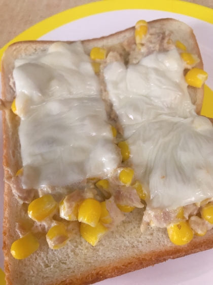 朝食で頂きました✨ボリューム満点✨ツナとコーンって相性抜群ですよね！ごちそうさまです