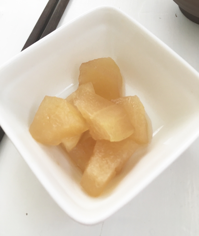 レンジで簡単、冬瓜の煮物