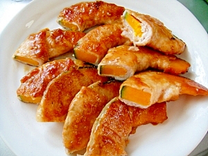 かぼちゃの肉巻き レシピ 作り方 By Mint 楽天レシピ かぼちゃの肉巻き レシピ 作り方 By Mint 楽天レシピ