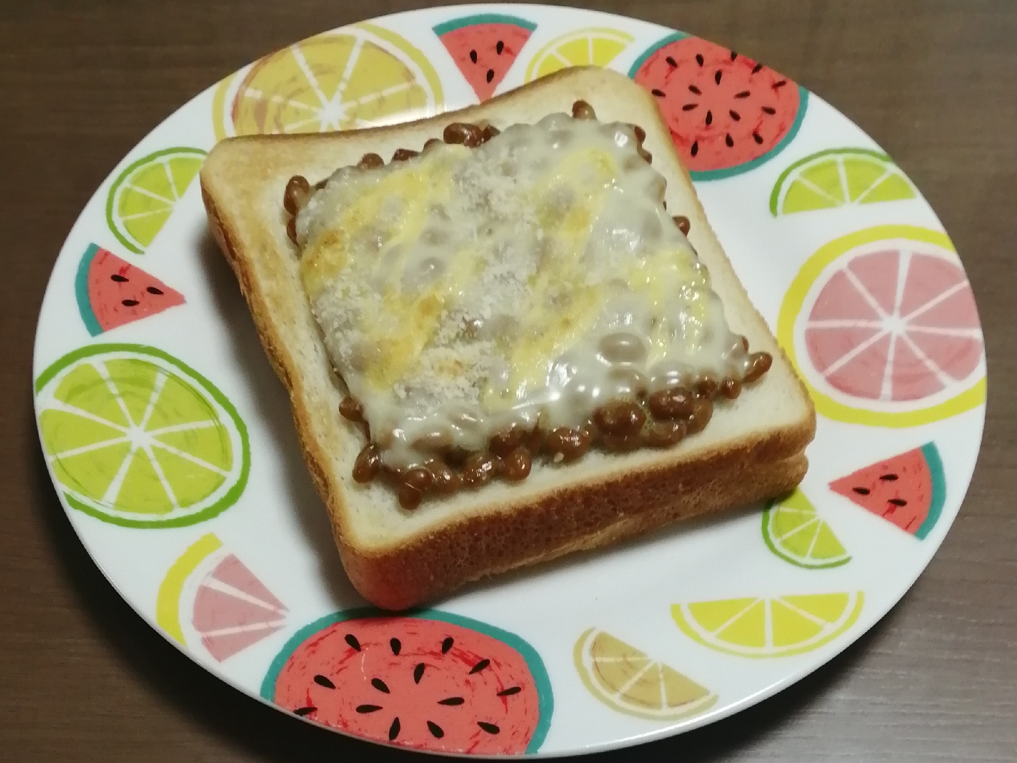 シンプルサクサク納豆トースト