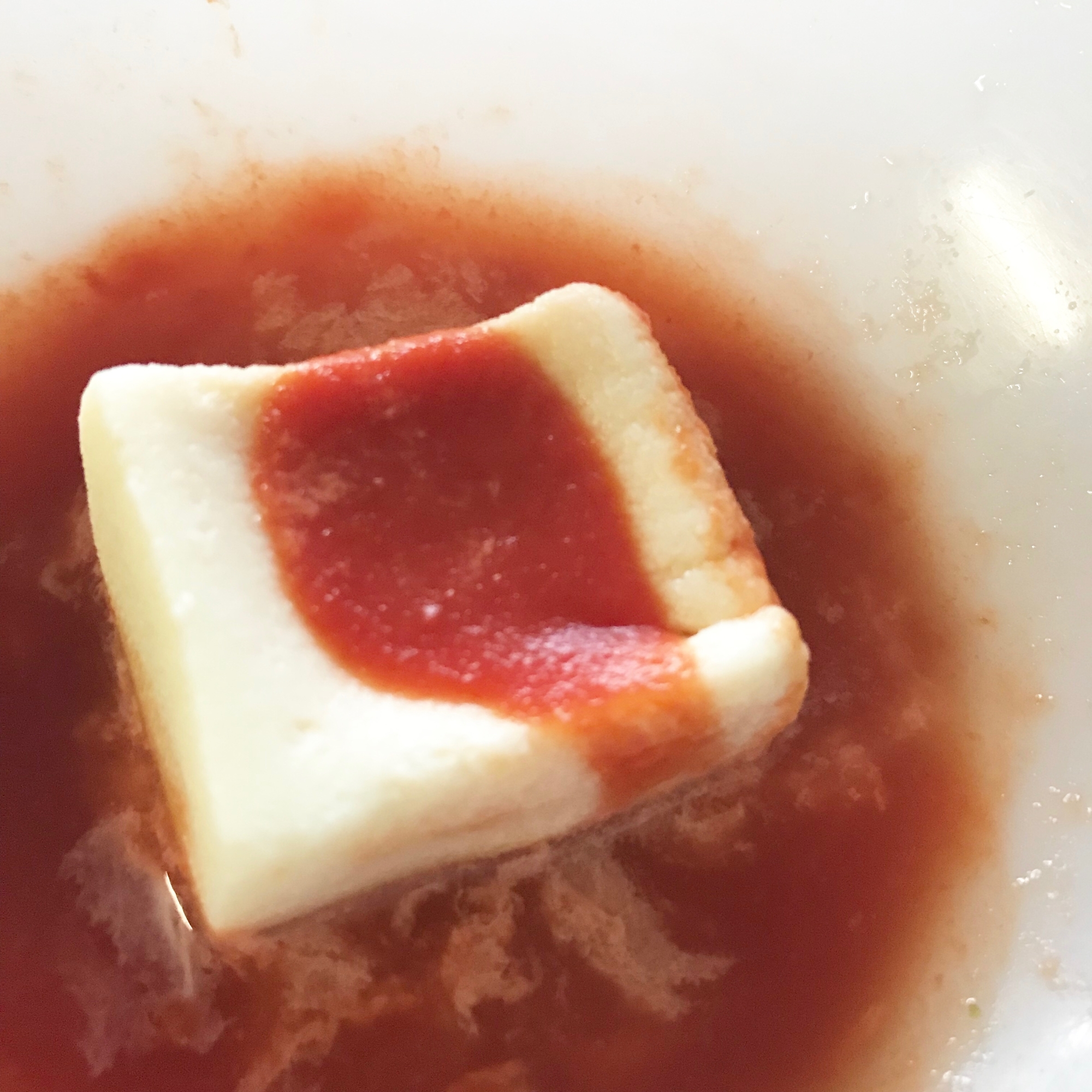【離乳食】高野豆腐のトマトソースがけ