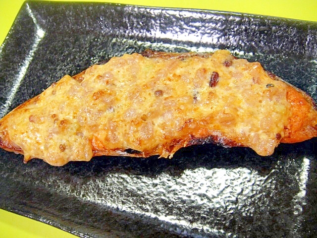 鮭の雑穀味噌マヨ焼き