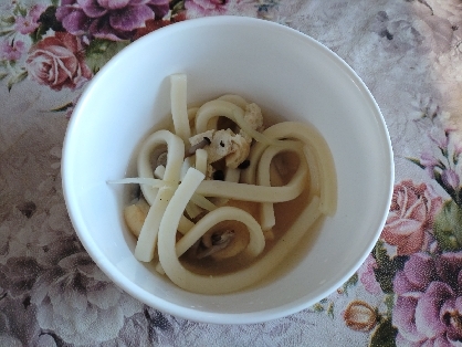 しめじと椎茸油揚げのうどん