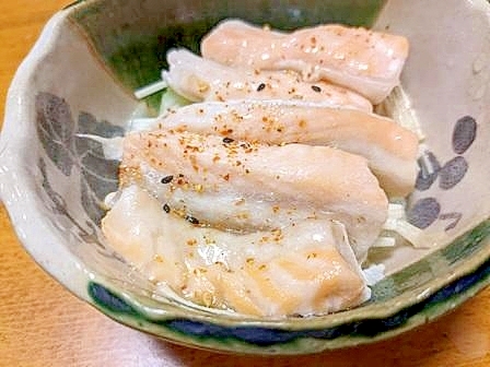 【簡単でヘルシー】鮭のあらの　酒蒸し