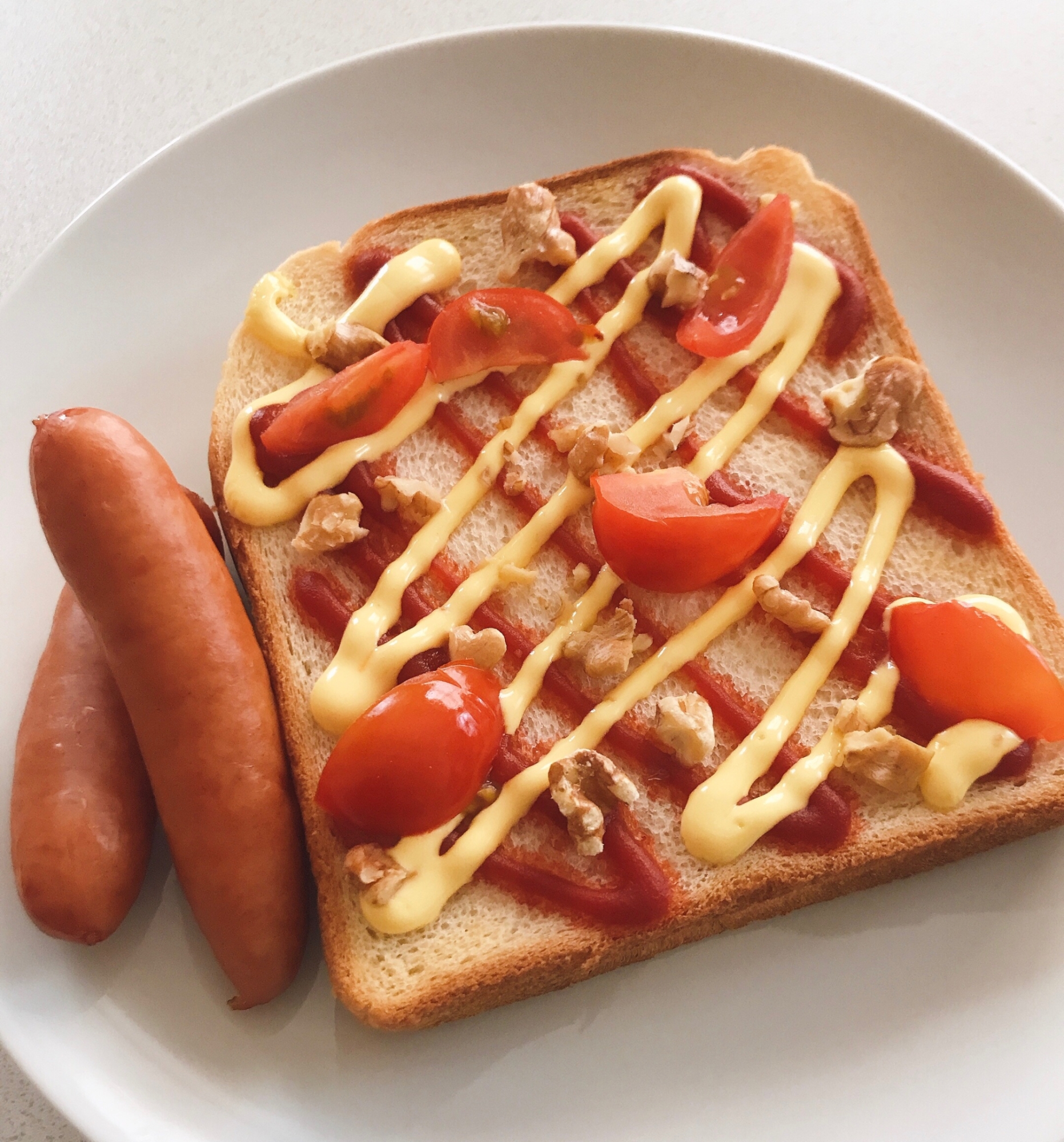 朝食に！ケチャマヨトースト