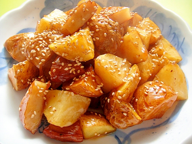 揚げじゃがいもとさつま揚げの甘辛絡め レシピ 作り方 By Mint74 楽天レシピ 揚げじゃがいもとさつま揚げの甘辛絡め レシピ 作り方 By Mint74 楽天レシピ