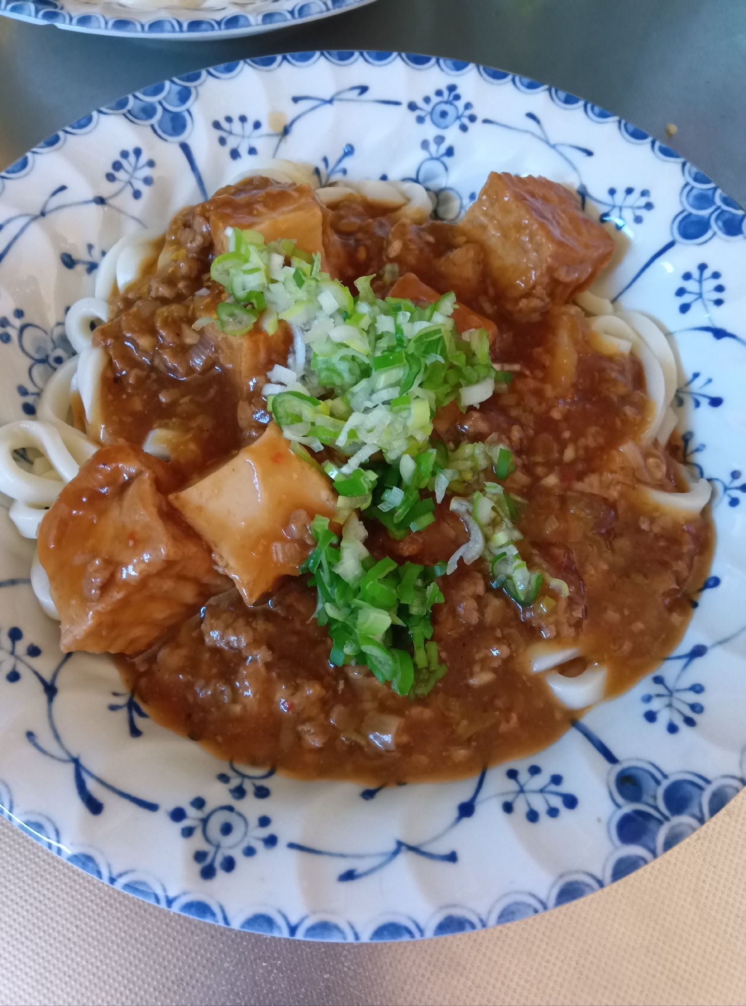 厚揚げのそぼろあんかけうどん