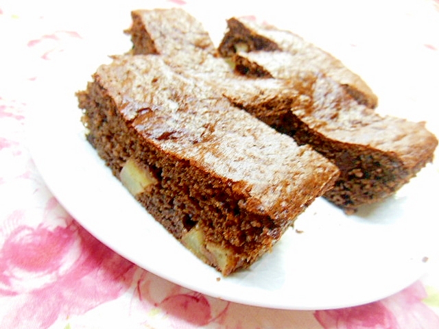 林檎入りのショコラ ブランデー ケーキ レシピ 作り方 By 小太郎1212 楽天レシピ