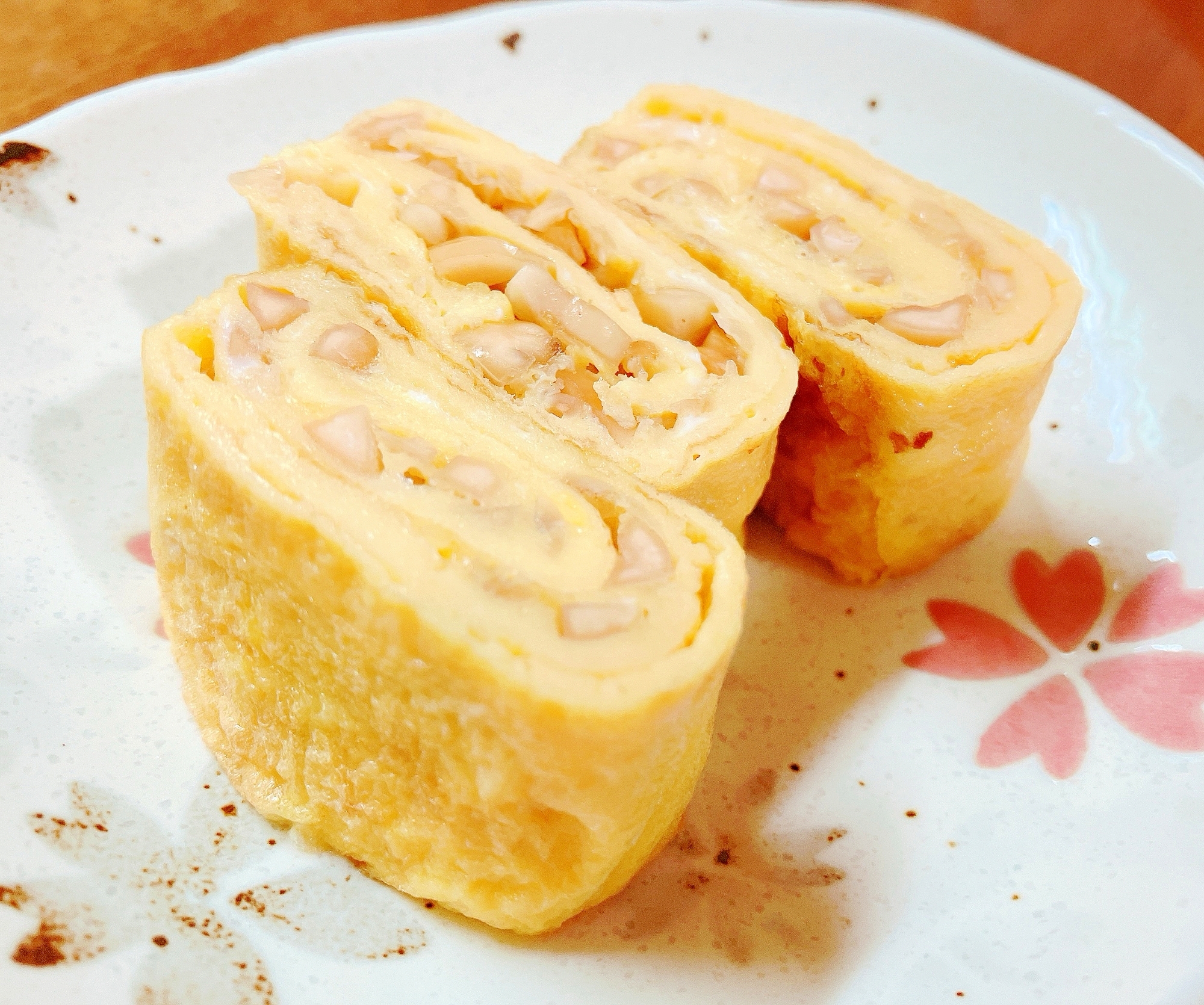 卵１個☆ピーナッツ入り卵焼き