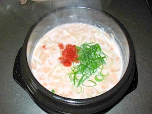 明太クリームうどん