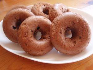 HCMで!簡単焼きドーナツ(ココア)