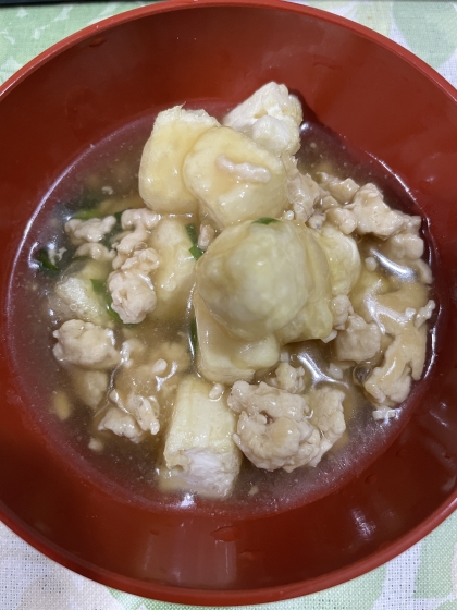 揚げだし豆腐のそぼろあんかけ