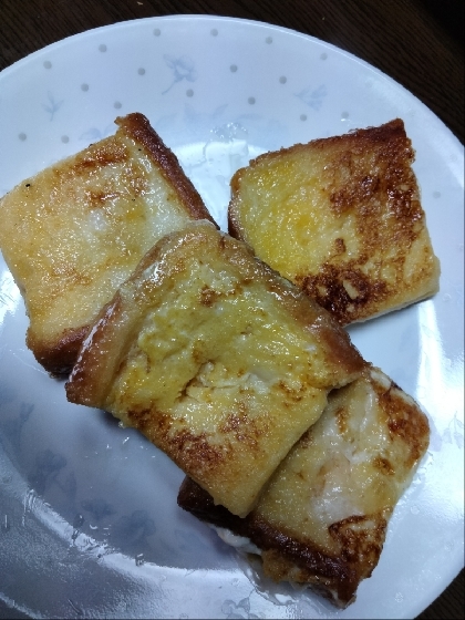 こんばんは。プリンと食パンあったので、実験気分で(^_^;)作ってみました。ふんわり美味しすぎ！レシピ有難うございました。