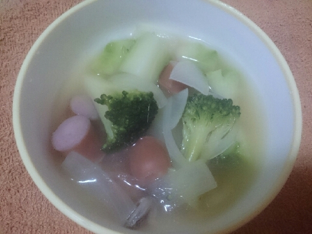 鶏ガラで野菜たっぷりブロッコリースープ レシピ 作り方 By 結后 楽天レシピ