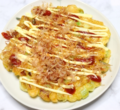 美味しいネギ焼きが出来ました♪
レシピをどうもありがとう＾＾