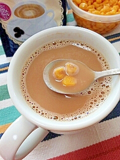 ホッと☆コーンなきなこカプチーノ♪