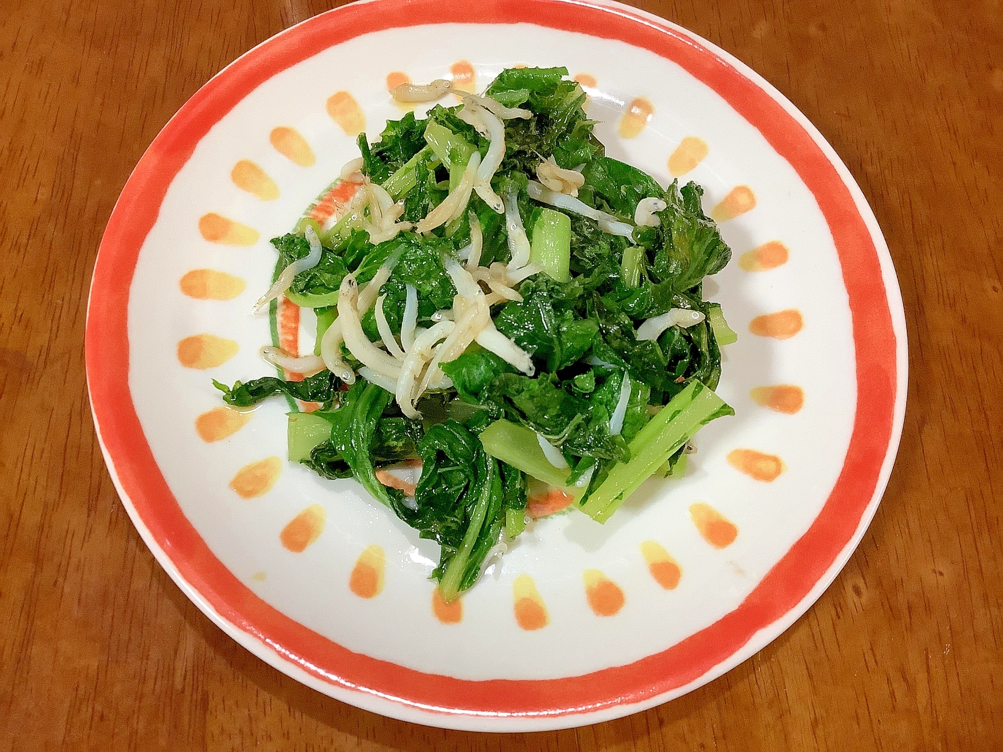 大根葉としらす炒め