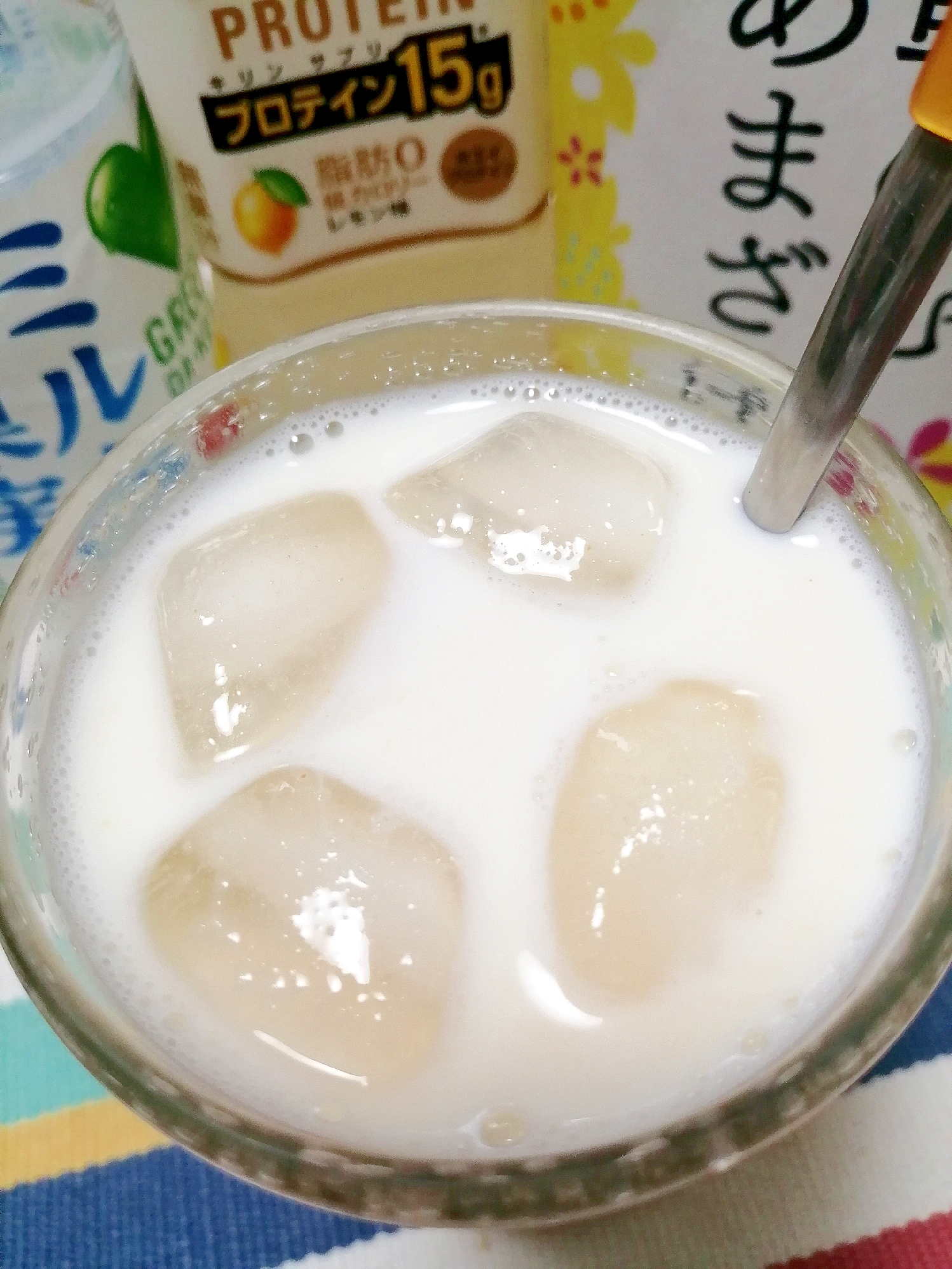 アイス☆プロテインミルク甘酒♪