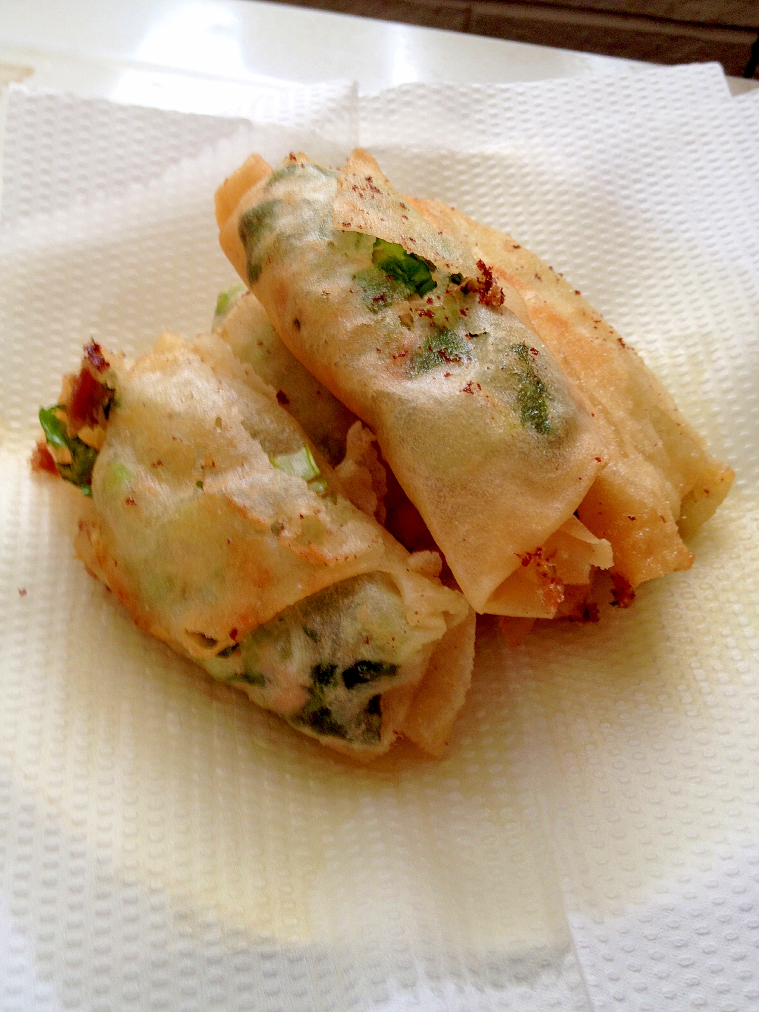 小松菜とツナの春巻き レシピ 作り方 By Maybee 楽天レシピ