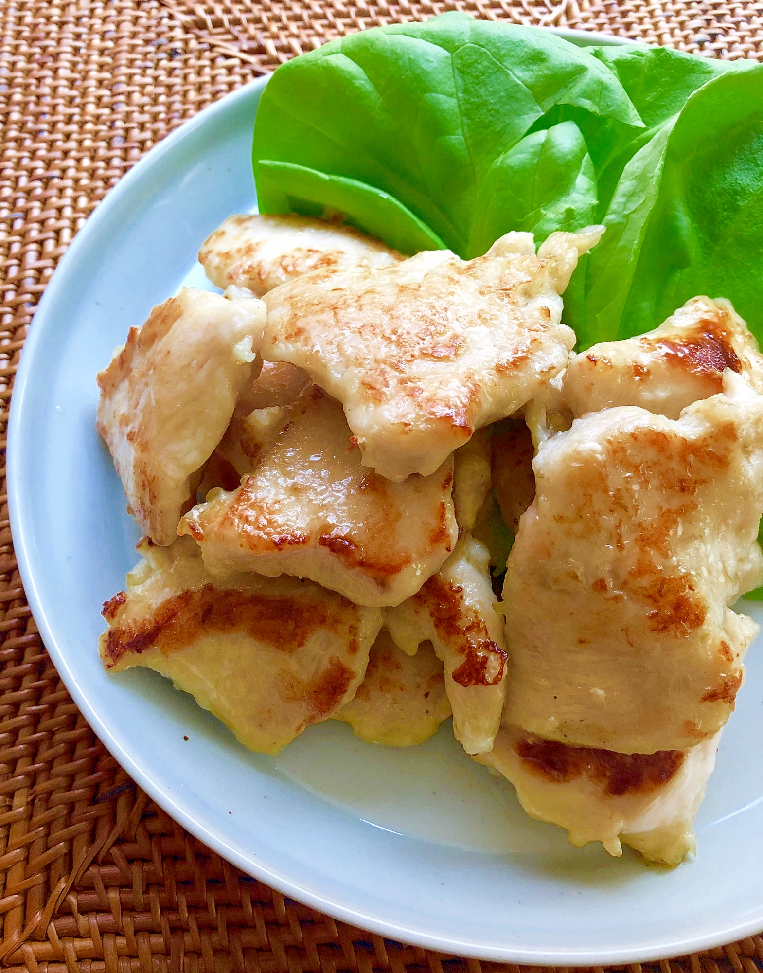 鶏むね肉の塩わさび焼き