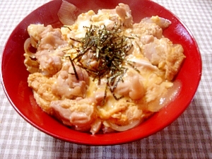 めんつゆを使って簡単親子丼