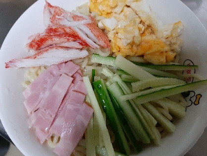 焼きそば麺で☆自家製タレの冷やし中華