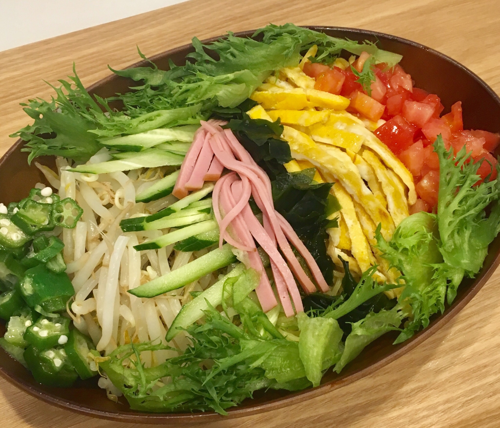 アレンジ自在！冷蔵庫整理★冷しサラダ中華麺♪