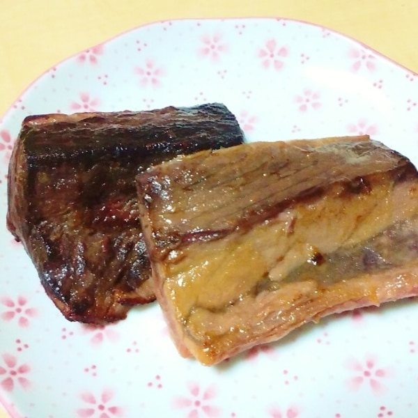 コスパ最高 まぐろの血合いステーキ レシピ 作り方 By もちゃ子 楽天レシピ コスパ最高 まぐろの血合いステーキ レシピ 作り方 By もちゃ子 楽天レシピ