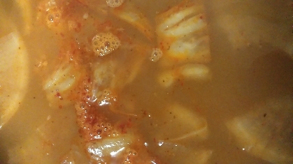 キムチと煮干しのスープ