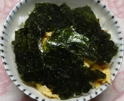 パパッと朝ごはん のりたま丼