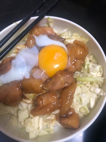 がんもどきの照り焼き丼