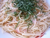 noono♪さん（＾－＾）息子がたらこスパ大好き～♪マヨ&めんつゆ味はよく作りますが、にんにく入りは初☆めっちゃおいしーと♡勿論、私も♡親子で御馳走様でしたぁ♡