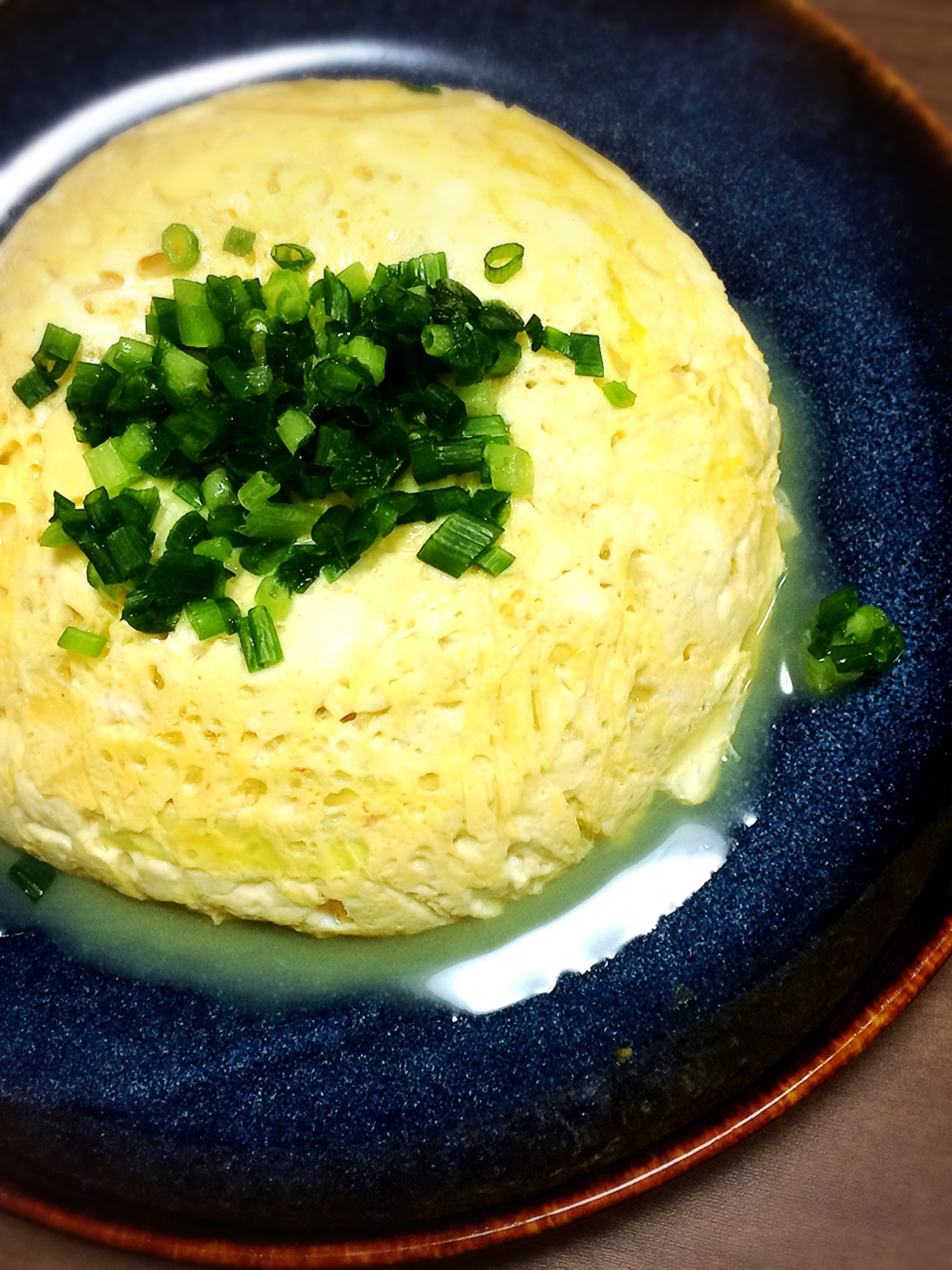 レンジで簡単！ヘルシー♡豆腐と卵のふわふわ蒸し