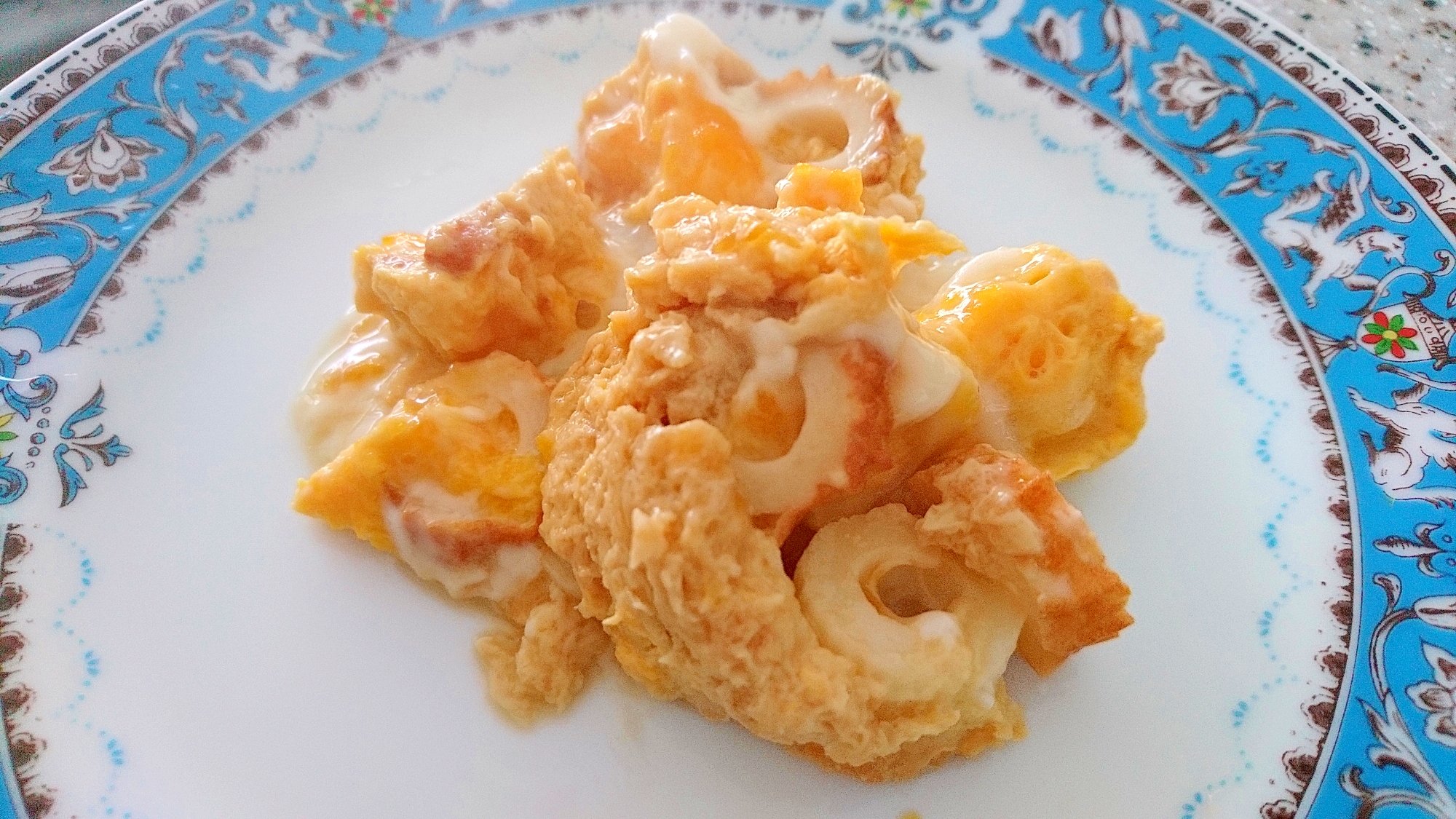 レンチンで作る卵ちくわとじ