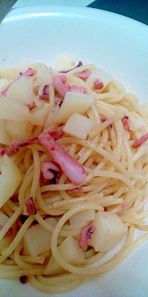 塩辛とじゃがいものパスタ
