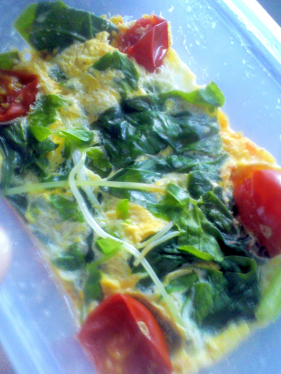 レンジで ミニトマト 豆苗 ほうれん草の卵とじ レシピ 作り方 By M And M 楽天レシピ レンジで ミニトマト 豆苗 ほうれん草の卵とじ レシピ 作り方 By M And M 楽天レシピ