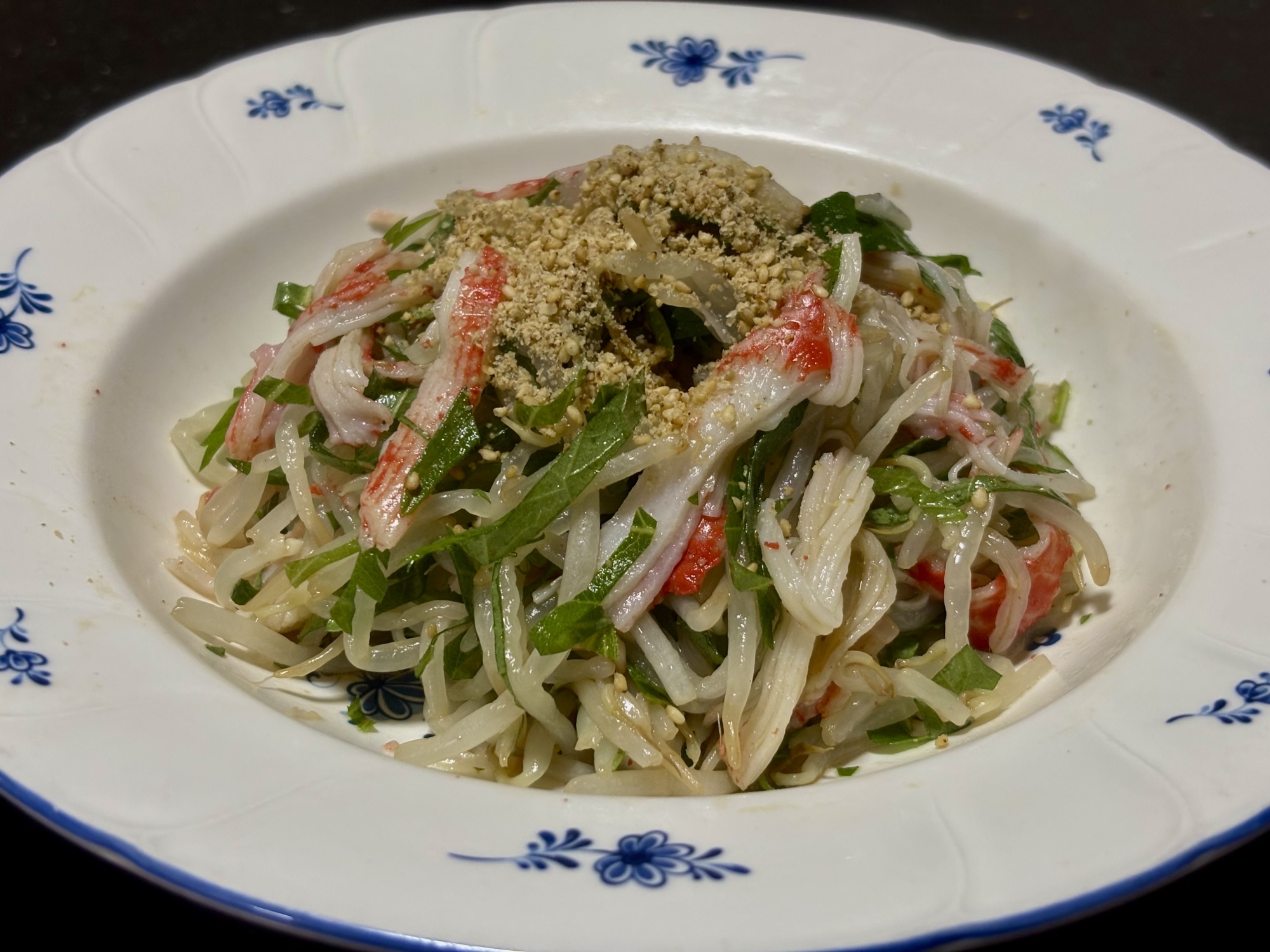 もやしと大葉の和え物