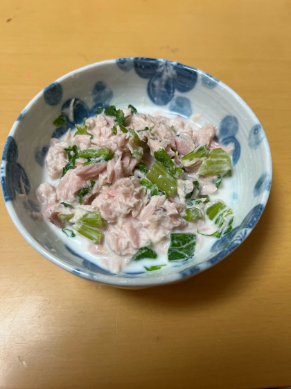 ツナマヨあえにする事でセロリの香りが抑えられて、苦手な子供も食べられました！