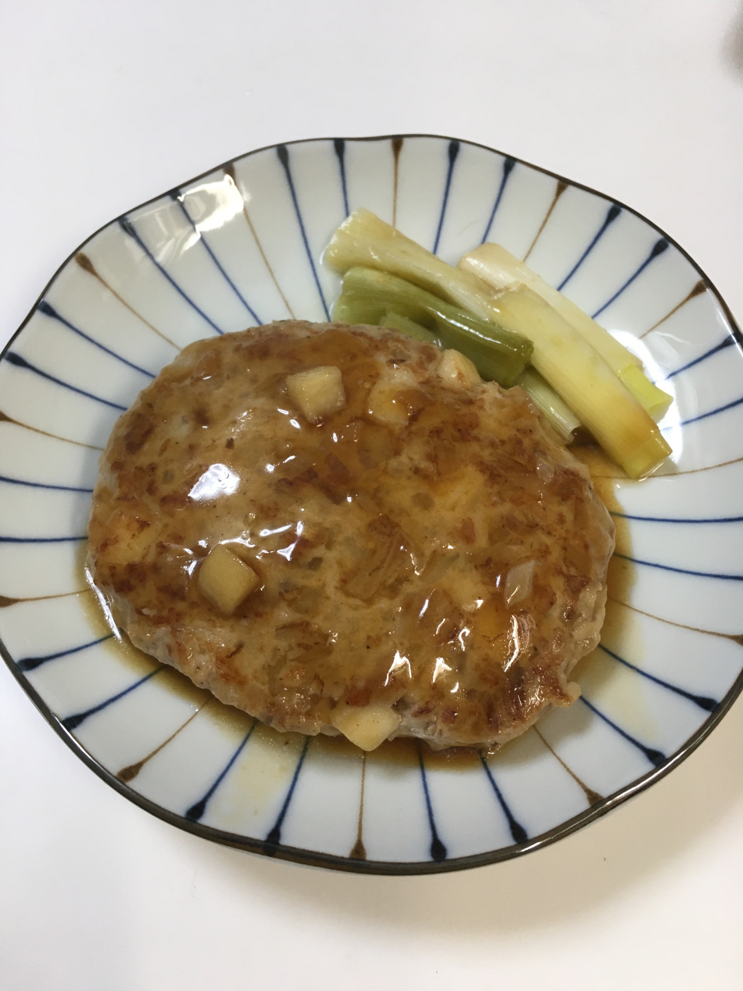 長芋ゴロゴロの照り焼きハンバーグ