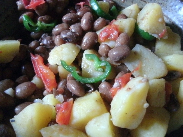 金時豆と夏野菜の煮物
