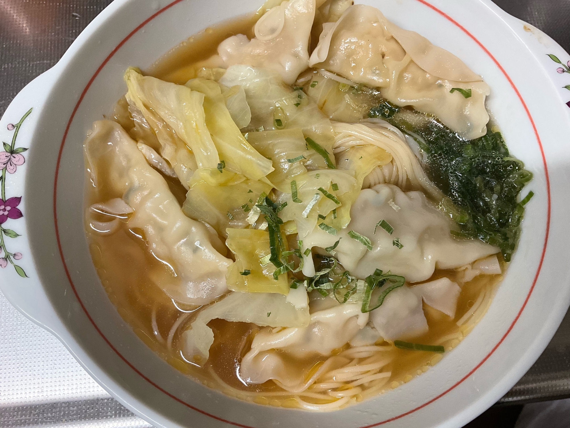 さっさと食べれるワンタン素麺