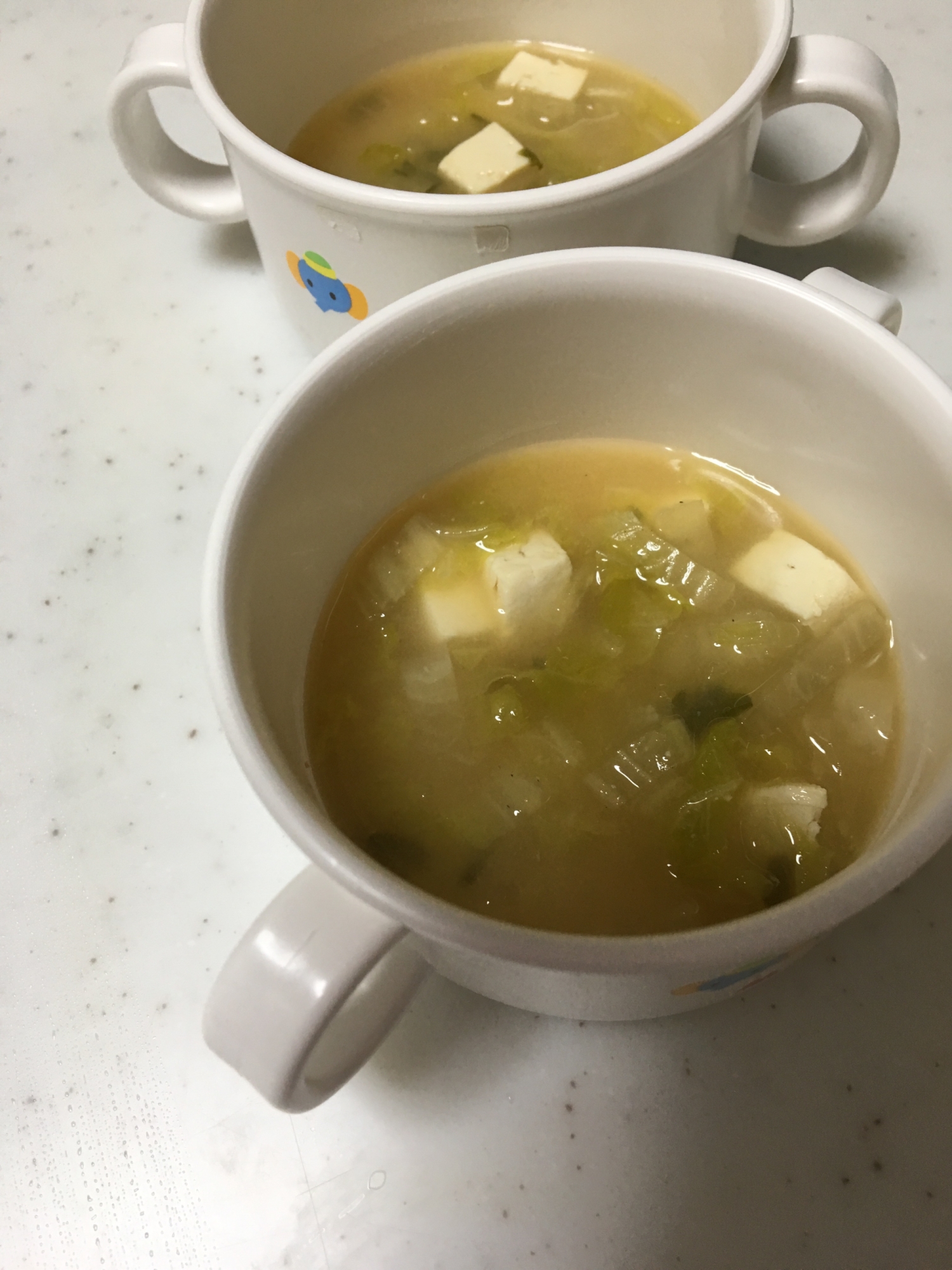 離乳食完了期☆木綿豆腐と白菜と大根のお味噌汁☆