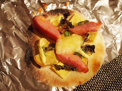餃子の皮ｄｅ❤薩摩芋とウィンナーのバジル焼き❤